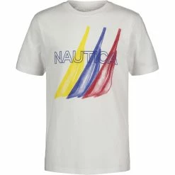 Buy π Nautica Little Boys' Paint Print Graphic T-Shirt (4-7) for kids π