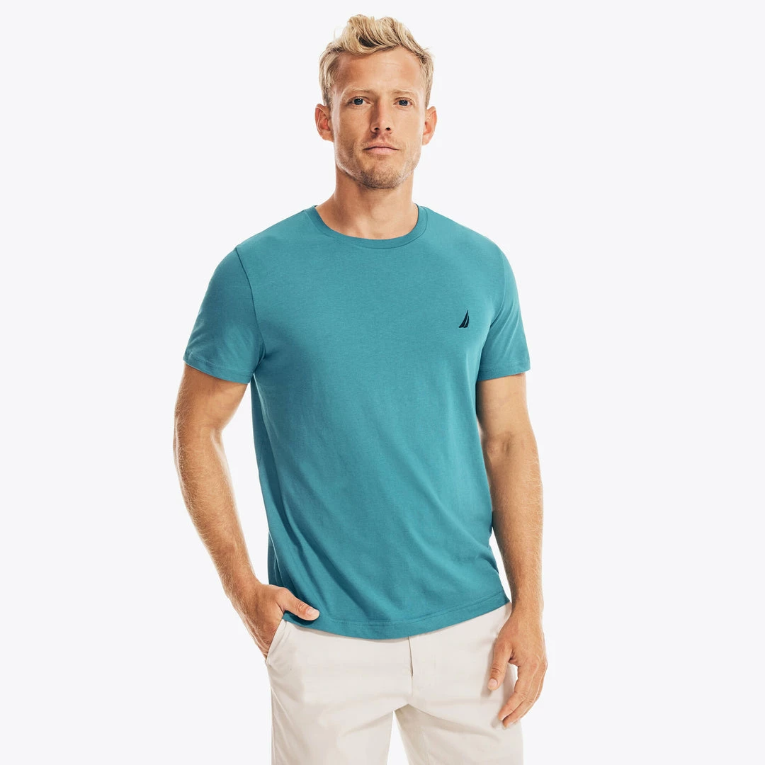 Best Sale π Nautica Mens Solid Crewneck T-Shirt π - Image 6