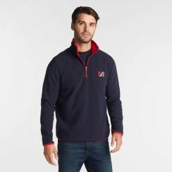 Brand new β€οΈ Nautica Mens Big & Tall Quarter Zip Nautex Fleece Pullover π