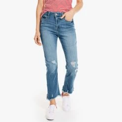 New 🌟 Nautica 👩 Womens Nautica 👖 Jeans Co. True Soft Mid-Rise Straight Denim 🥰