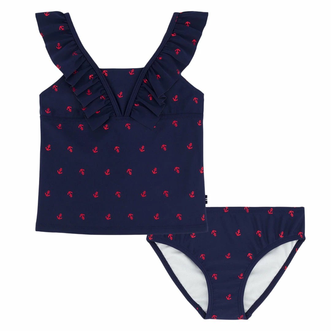 Cheapest π Nautica π§ Girls' Anchor Print Tankini (8-16) for kids π