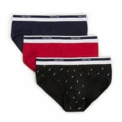 Cheap 😀 Nautica Mens Stretch Cotton Boxer Briefs, 3-Pack 💯