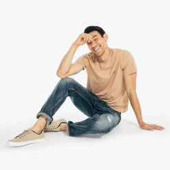 Wholesale 🥰 Nautica Mens Heathered Crewneck T-Shirt 👏