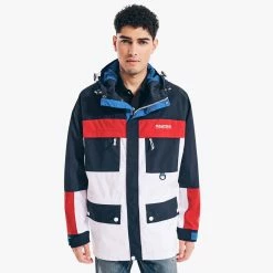Best Pirce 💯 Nautica Mens Competition Colorblock Jacket 🌟