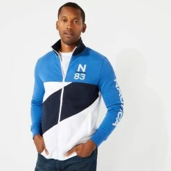 Hot Sale π Nautica Pieced Colorblock Track Jacket for men π₯