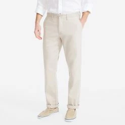 Best Sale π Nautica Mens Classic Fit Wrinkle-Resistant Deck Pant π