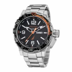 Best deal 🤩 Nautica Mens Glenrock Lagoon Stainless Steel ⌚ Watch 😉