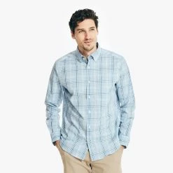 Best reviews of 🎉 Nautica Mens Wrinkle-Resistant Plaid Wear To Work 👚 Shirt 🔥