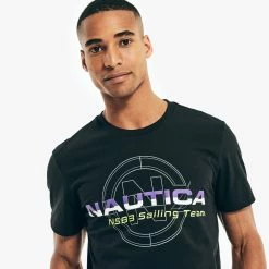 Coupon π Nautica Mens Sustainably Crafted Sailing Team Graphic T-Shirt π₯°