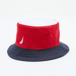 New 🎁 Nautica Mens J-Class Reversible Bucket Hat 😉