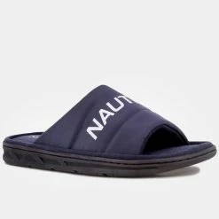 Hot Sale ✔️ Nautica Logo Embossed Slide 🩴 Sandal for men 🎉