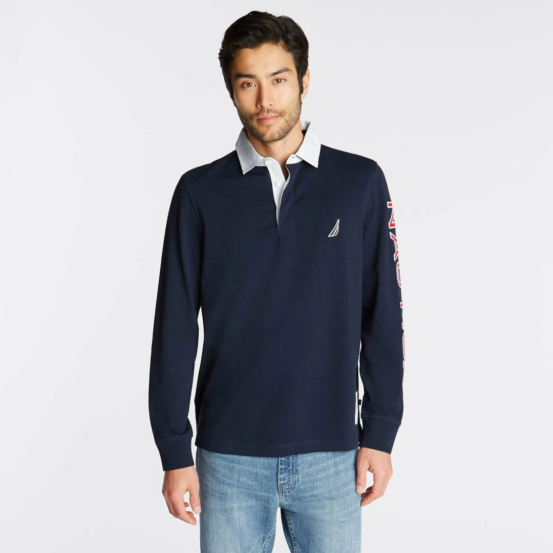 Best Sale β Nautica Mens Big & Tall Logo Rugby π Shirt π₯°