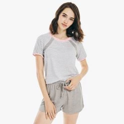 Wholesale 💯 Nautica 👩 Womens Striped Pajama Short Set 💯