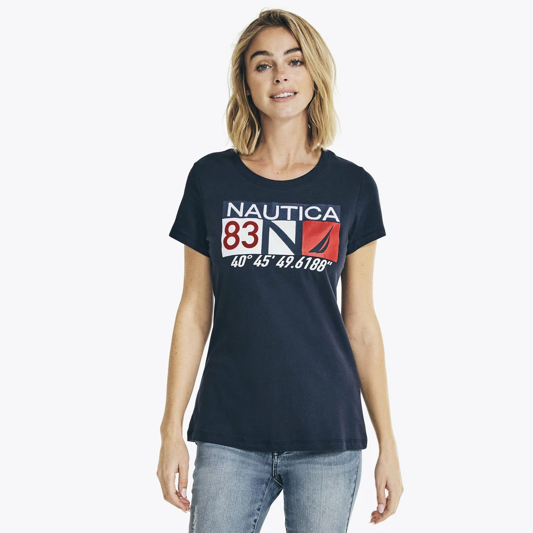 Flash Sale π Nautica π© Womens N83 Graphic T-Shirt π - Image 2