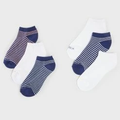 Best reviews of 🥰 Nautica 👩 Womens Stripe Low Cut 🧦 Socks, 6-Pack 😀