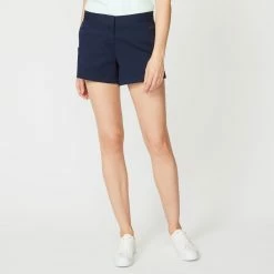 Cheapest 👏 Nautica 👩 Womens 4" Stretch Twill Sailor Shorts ❤️