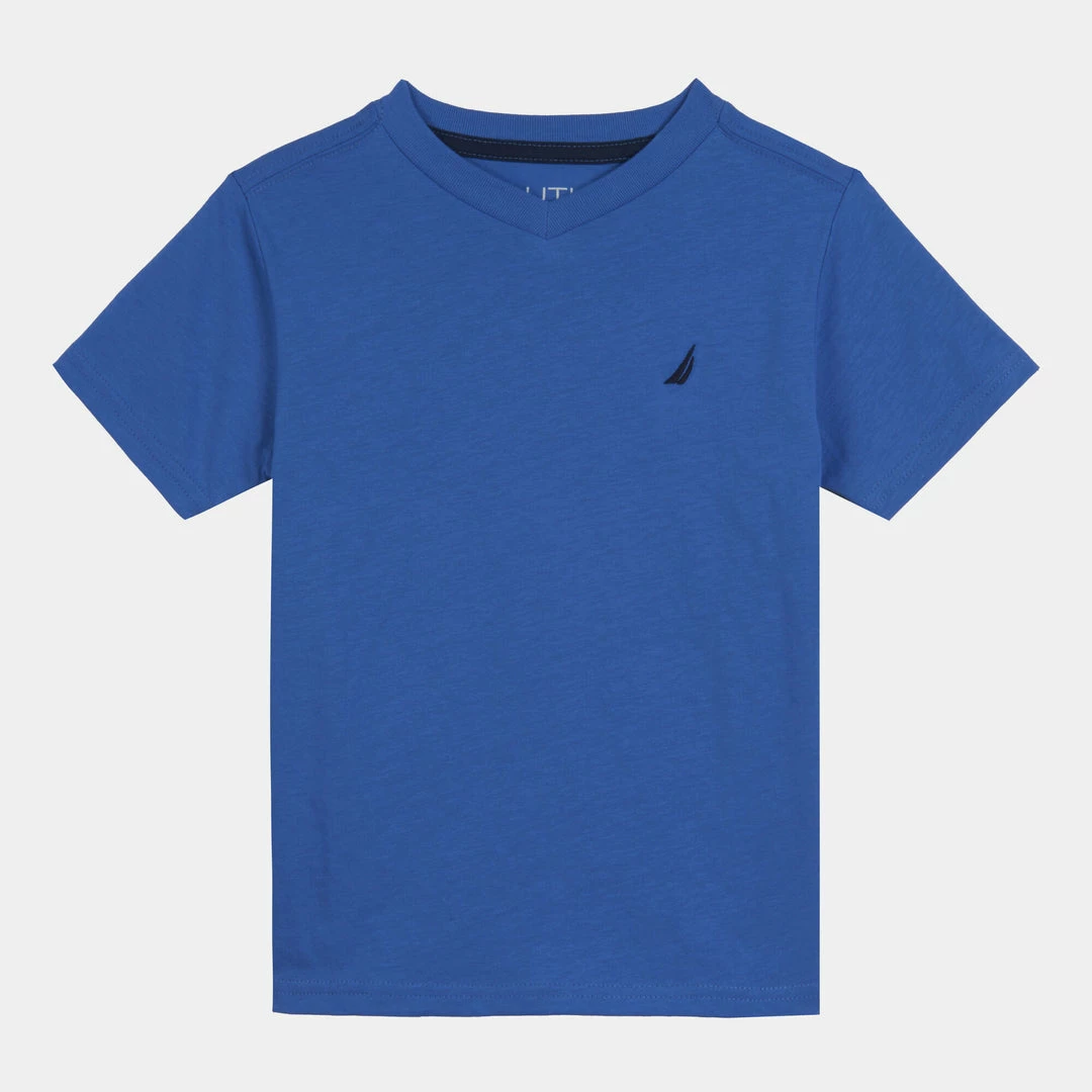 Budget π€© Nautica Little Boys' J-Class Logo V-Neck T-Shirt (4-7) for kids π - Image 2