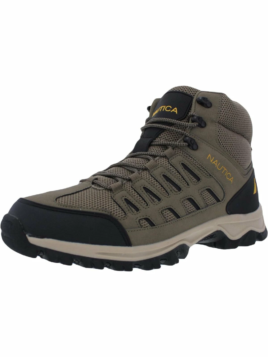 Budget π Nautica Corbin Mid Mens Faux Leather Ankle Hiking π₯Ύ Boots π€©