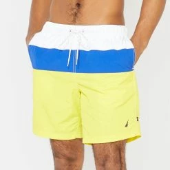 Hot Sale π Nautica Mens 8" Big & Tall Colorblock Swim Trunks π