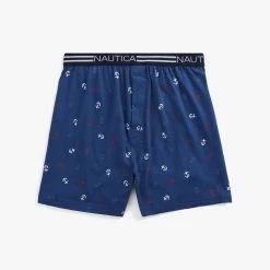 Best deal 🔔 Nautica Mens Scribble Anchor Print Boxer 😀