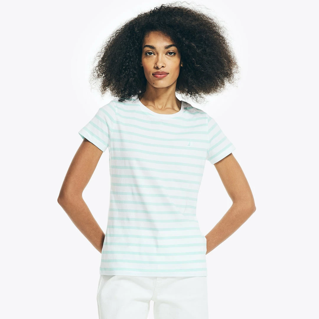 Cheap β¨ Nautica π© Womens Striped Crewneck T-Shirt β