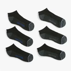 Coupon 🧨 Nautica Mens Athletic Low-Cut 🧦 Socks, 6-Pack ⭐