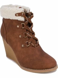 Best Sale π Nautica Galva π© Womens Faux Leather Wedges Ankle π₯Ύ Boots π
