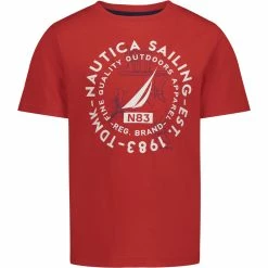 Promo 🌟 Nautica Little Boys' Sailing Graphic T-Shirt (4-7) for kids ❤️