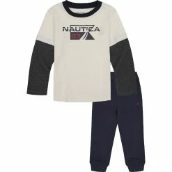 Cheapest 🤩 Nautica Toddler Boys' Thermal 2Pc Jogger Set (2T-4T) for kids 🎉