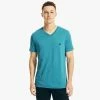 Coupon 🛒 Nautica Mens Premium Cotton V-Neck T-Shirt ⭐