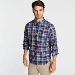 Coupon 😉 Nautica Mens Big & Tall Classic Fit Wrinkle-Resistant Plaid 👕 Shirt 🧨