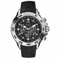 New 🔔 Nautica Nst Chronograph ⌚ Watch - Black for men 😍