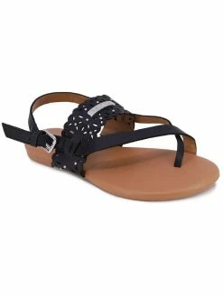 Discount 🎉 Nautica Hulida 👩 Womens Strap Open Toed Slingback 🩴 Sandals 🛒