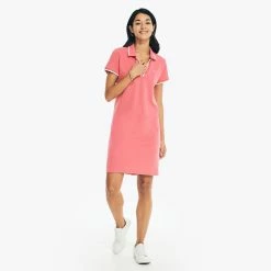 Budget 💯 Nautica 👩 Womens Sustainably Crafted Ocean Polo 👗 Dress 😍