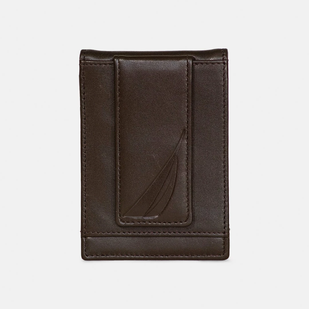 Promo β Nautica Mens Leather Front Pocket Wallet 𧨠- Image 2