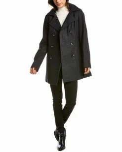 Coupon β€οΈ Nautica Double-Breasted Wool-Blend Peacoat for π© women π