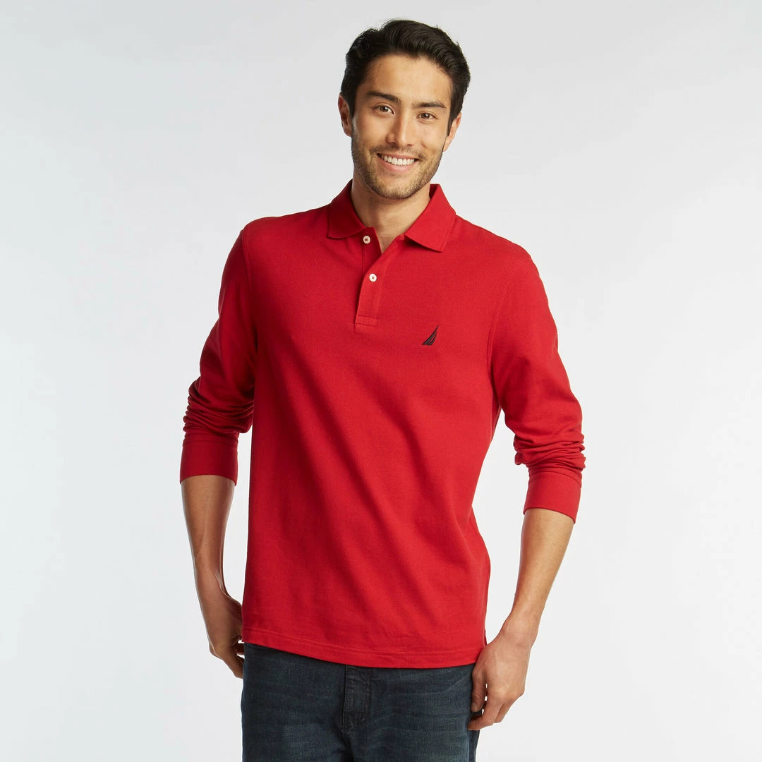 Promo π₯ Nautica Mens Classic Fit Long Sleeve Polo π - Image 7