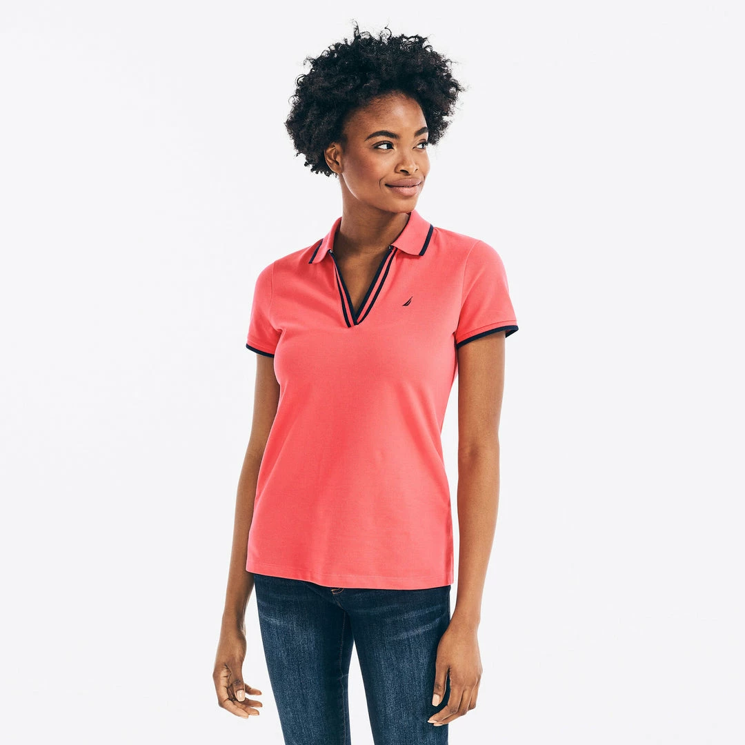Top 10 β€οΈ Nautica π© Womens Sustainably Crafted Ocean Split-Neck Polo π - Image 2
