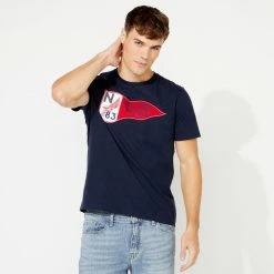 Cheapest 🌟 Nautica Mens Big & Tall Flag Print T-Shirt ❤️