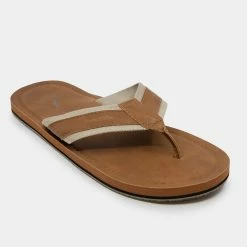 New 🎉 Nautica Mens Logo Embossed Thong 🩴 Sandals 🎉