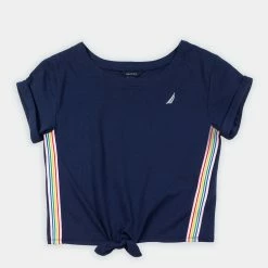 Flash Sale π Nautica Little π§ Girls' Tie-Front Top (4-7) for kids π