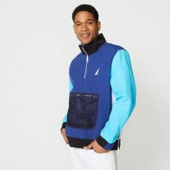 Cheapest 🧨 Nautica Mens Lightweight Colorblock Jacket 🧨