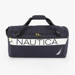 New 🔔 Nautica Mens Logo Duffel Bag 😍