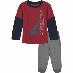 Budget 👏 Nautica Toddler Boys' Thermal 2Pc Jogger Set (2T-4T) for kids 🧨