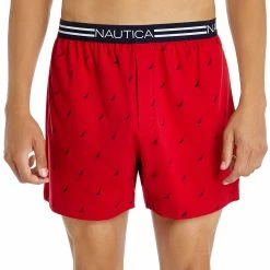 Cheapest ✨ Nautica Mens Stretch Sail Print Knit Boxers 🤩