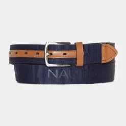 Hot Sale ⭐ Nautica Mens Logo Embossed Belt 🔥