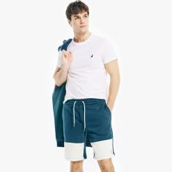 Cheapest 🔔 Nautica Mens Colorblock Knit Shorts 🛒