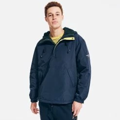 Coupon 🛒 Nautica Mens Sustainably Crafted Reversible Anorak Jacket 👍