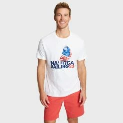 Best deal 🔥 Nautica Mens Big & Tall Maritime Sail Graphic T-Shirt 😍