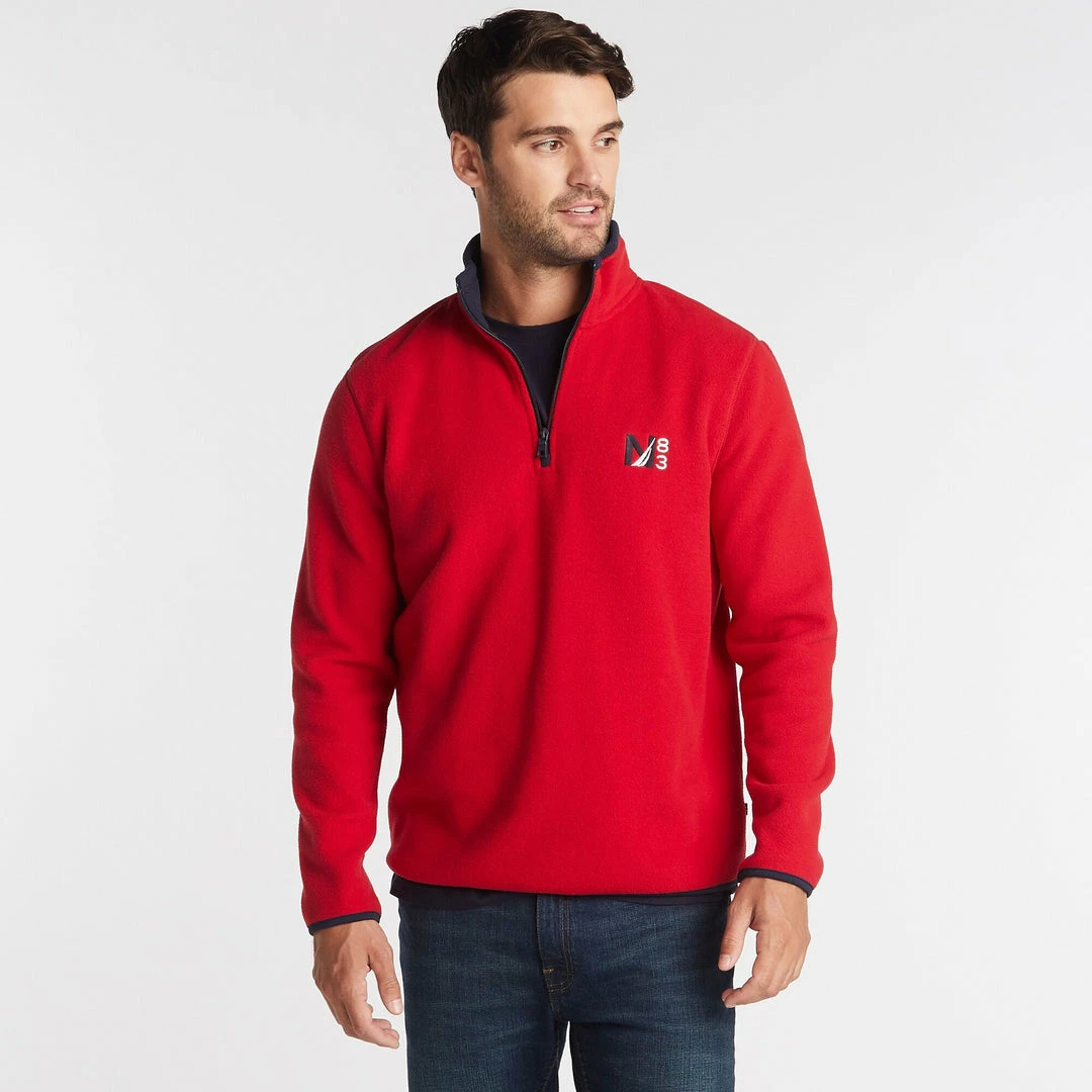 Brand new β€οΈ Nautica Mens Big & Tall Quarter Zip Nautex Fleece Pullover π - Image 2